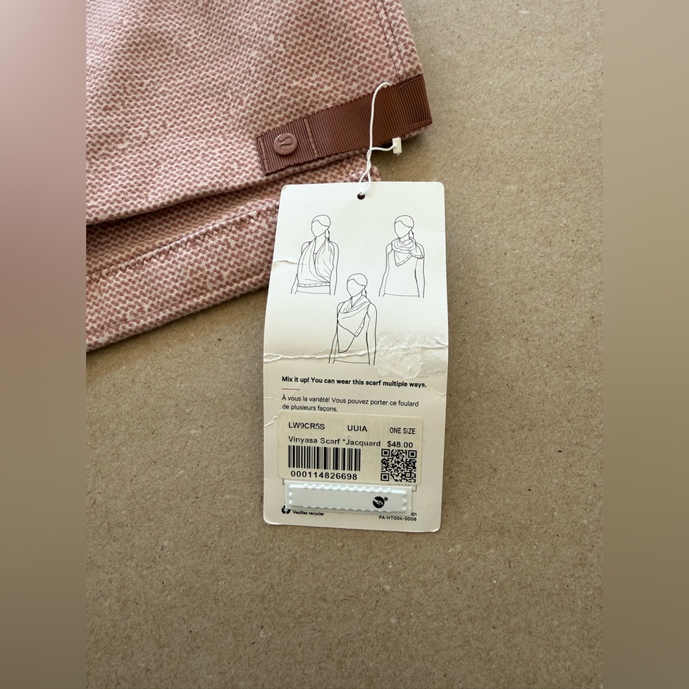 Lululemon Vinyasa Scarf - Dusty Pink —Size OS — NWT - Picture 7 of 9